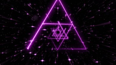 VJ light partikülleri konser dans oyunu edm müzik sahnesi parti açılış başlıkları neon tüneli soyut arka planına yol açtı