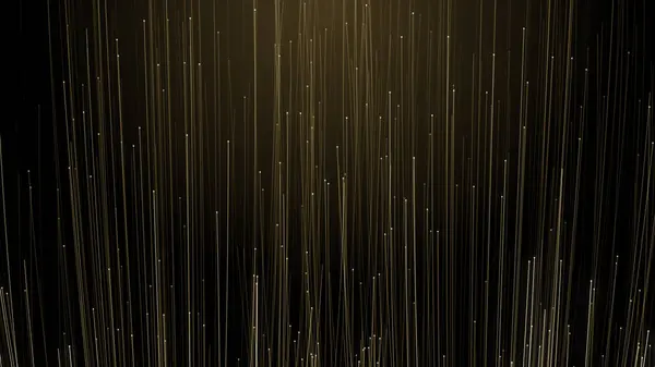 Altın çerçeve parçacıkları altın bokeh etkinliği karavan ödülleri sinematik konser açılışları lüks sunum arka planı