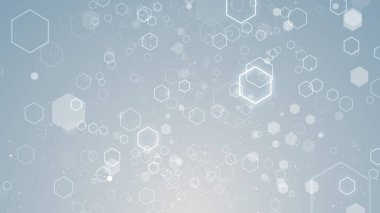 Beyaz parçacıklar kar fırtınası işini batırıyor. Parlak pırıltılı konser tıbbi arka planı açıyor.