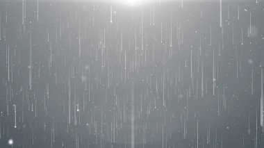 Beyaz parçacıklar kar fırtınası işini batırıyor. Parlak pırıltılı konser tıbbi arka planı açıyor.