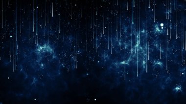 Parçacıklar soyut olay karavanı adları sinematik açılışlar dijital teknoloji konser arka planı