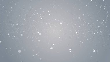 Beyaz parçacıklar kar fırtınası işini batırıyor. Parlak pırıltılı konser tıbbi arka planı açıyor.