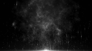 Parçacıklar soyut olay karavanı adları sinematik açılışlar dijital teknoloji konser arka planı