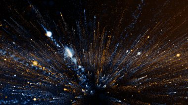 Parçacıklar soyut olay karavanı adları sinematik açılışlar dijital teknoloji konser arka planı