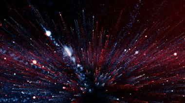 Parçacıklar soyut olay karavanı adları sinematik açılışlar dijital teknoloji konser arka planı