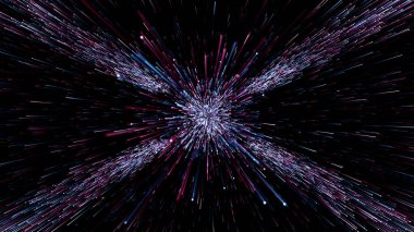 Parçacıklar soyut olay karavanı adları sinematik açılışlar dijital teknoloji konser arka planı