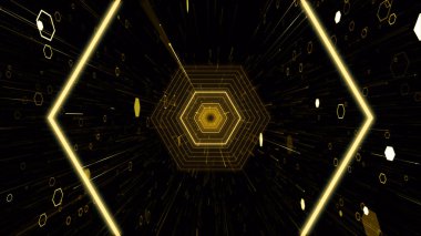 VJ light partikülleri konser dans oyunu edm müzik sahnesi parti açılış başlıkları neon tüneli soyut arka planına yol açtı