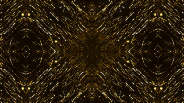 Altın çerçeve parçacıkları altın bokeh etkinliği karavan ödülleri sinematik konser açılışları lüks sunum arka planı