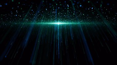 Parçacıklar soyut olay karavanı adları sinematik açılışlar dijital teknoloji konser arka planı