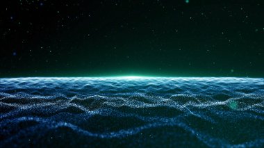 Parçacıklar soyut olay karavanı adları sinematik açılışlar dijital teknoloji konser arka planı