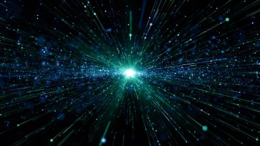 Parçacıklar soyut olay karavanı adları sinematik açılışlar dijital teknoloji konser arka planı