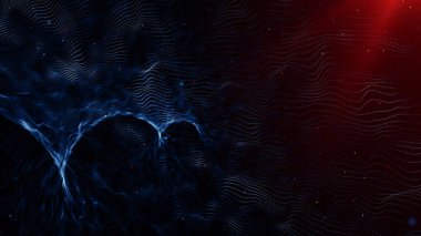 Parçacıklar soyut olay karavanı adları sinematik açılışlar dijital teknoloji konser arka planı