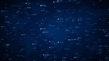 Teknoloji tüneli dijital iş dünyası kurumsal parçacıklar hex sunum arkaplanı