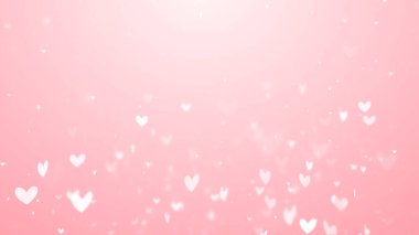 Kalp aşkı sevgililer günü evlilik yıldönümü soyut parçacıklar arkaplanı