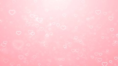 Kalp aşkı sevgililer günü evlilik yıldönümü soyut parçacıklar arkaplanı