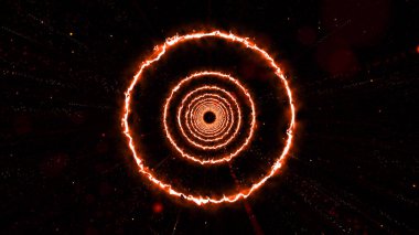 VJ light partikülleri konser dans oyunu edm müzik sahnesi parti açılış başlıkları neon tüneli soyut arka planına yol açtı