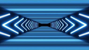 VJ light partikülleri konser dans oyunu edm müzik sahnesi parti açılış başlıkları neon tüneli soyut arka planına yol açtı