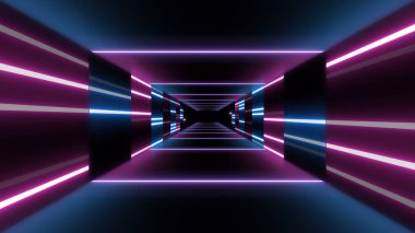 VJ light partikülleri konser dans oyunu edm müzik sahnesi parti açılış başlıkları neon tüneli soyut arka planına yol açtı