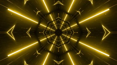 VJ light partikülleri konser dans oyunu edm müzik sahnesi parti açılış başlıkları neon tüneli soyut arka planına yol açtı