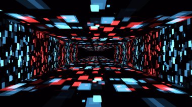 VJ light partikülleri konser dans oyunu edm müzik sahnesi parti açılış başlıkları neon tüneli soyut arka planına yol açtı