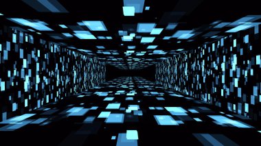 VJ light partikülleri konser dans oyunu edm müzik sahnesi parti açılış başlıkları neon tüneli soyut arka planına yol açtı