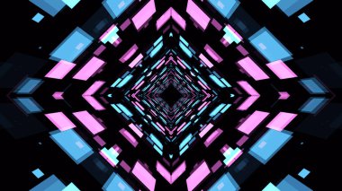 VJ light partikülleri konser dans oyunu edm müzik sahnesi parti açılış başlıkları neon tüneli soyut arka planına yol açtı