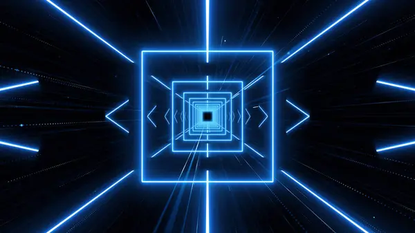 VJ light partikülleri konser dans oyunu edm müzik sahnesi parti açılış başlıkları neon tüneli soyut arka planına yol açtı