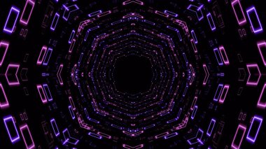 VJ light partikülleri konser dans oyunu edm müzik sahnesi parti açılış başlıkları neon tüneli soyut arka planına yol açtı