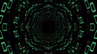 VJ light partikülleri konser dans oyunu edm müzik sahnesi parti açılış başlıkları neon tüneli soyut arka planına yol açtı