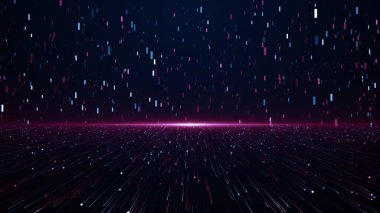 Parçacıklar soyut olay karavanı adları sinematik açılışlar dijital teknoloji konser arka planı
