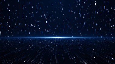 Parçacıklar soyut olay karavanı adları sinematik açılışlar dijital teknoloji konser arka planı