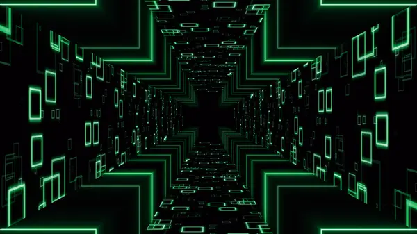 VJ light partikülleri konser dans oyunu edm müzik sahnesi parti açılış başlıkları neon tüneli soyut arka planına yol açtı