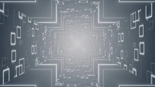 VJ light partikülleri konser dans oyunu edm müzik sahnesi parti açılış başlıkları neon tüneli soyut arka planına yol açtı