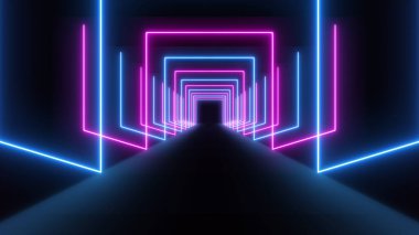 VJ light partikülleri konser dans oyunu edm müzik sahnesi parti açılış başlıkları neon tüneli soyut arka planına yol açtı