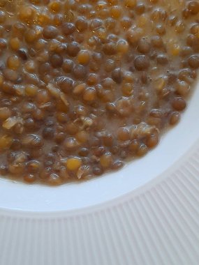 Arkaplan için mercimek yahnisi