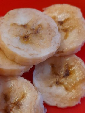 Yakın mesafeden muz dilimleri..