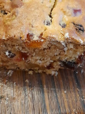 Meyveli ekmeği arka plan için kapat