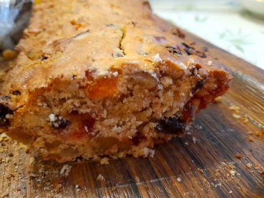 Meyveli ekmeği arka plan için kapat