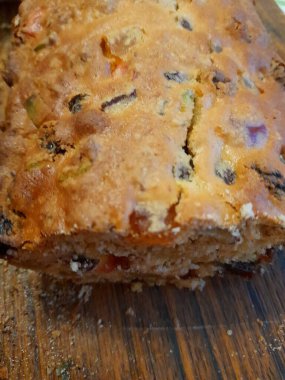 Meyveli ekmeği arka plan için kapat