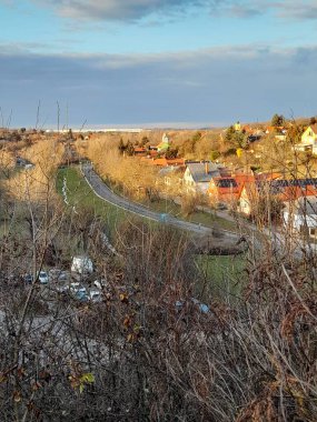 Biatorbagy 'deki Sokaklar, Macaristan 2025 Ocak.