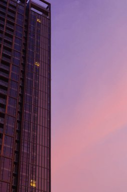 Bitexco ve Landmark 81, Ho Chi Minh City 'de Saigon Köprüsü ve Manzaralı Günbatımı