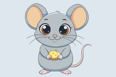 Cute Mouse Cartoon Vector Illustration clipart