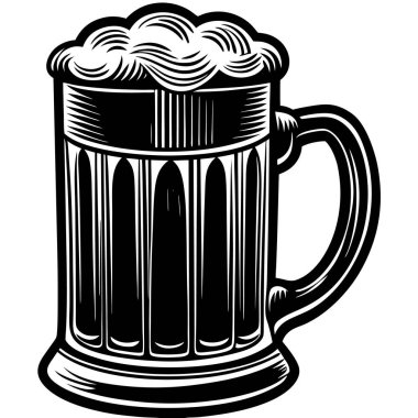 Intricately Detailed Beer Mug Design clipart