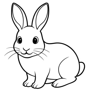 Charming Cartoon Bunny Art clipart