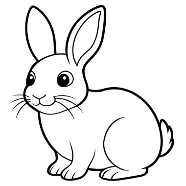 Charming Cartoon Bunny Art clipart