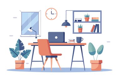 Minimalist İçişleri Bakanlığı Tasarımı Geniş Pencere ve Modern Mobilyalar