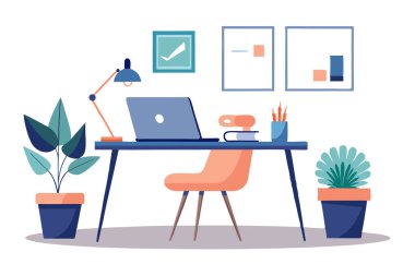 Minimalist İçişleri Bakanlığı Tasarımı Geniş Pencere ve Modern Mobilyalar