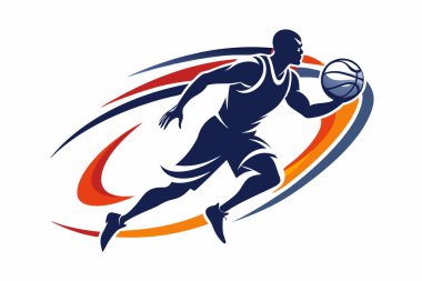 Basketbol Oyuncusunun Topla Hareket Ettiği Grafik ResimleriName