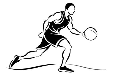 Basketbol Oyuncusunun Topla Hareket Ettiği Grafik ResimleriName