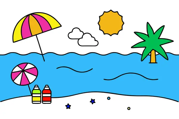 Beaches Vector Images | Depositphotos